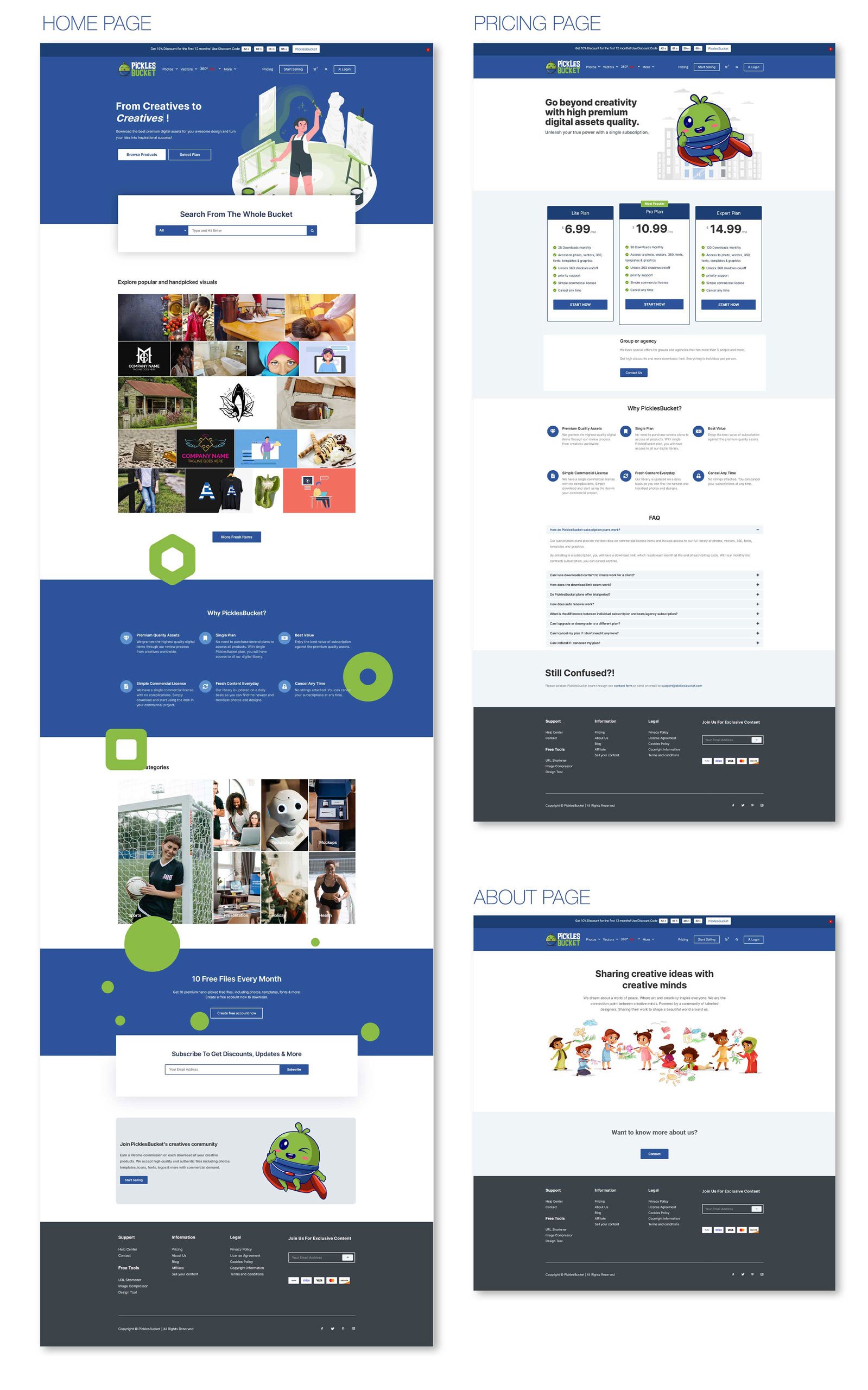 PicklesBucket Website Preview